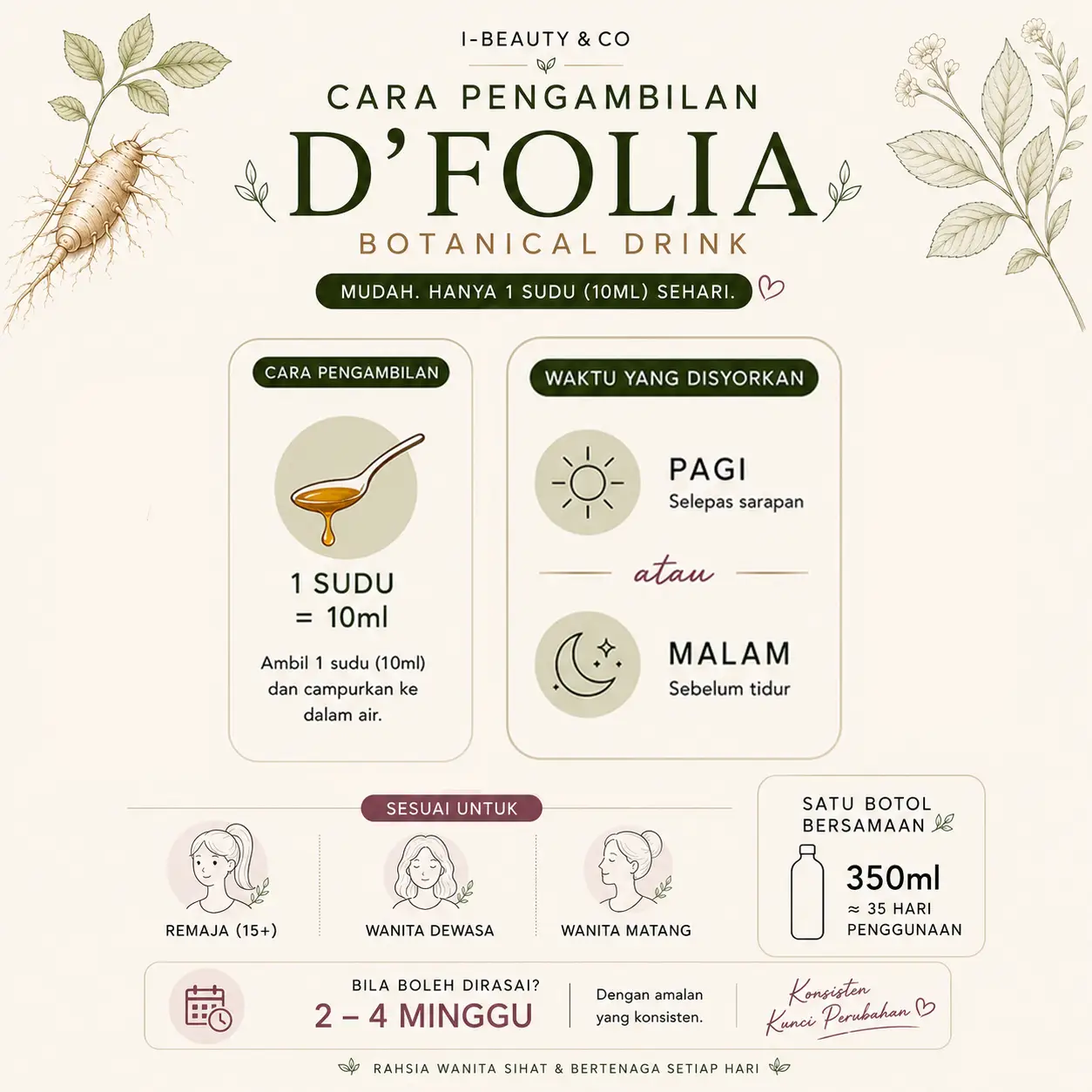 D'Folia Botanical Drink — How to Take
