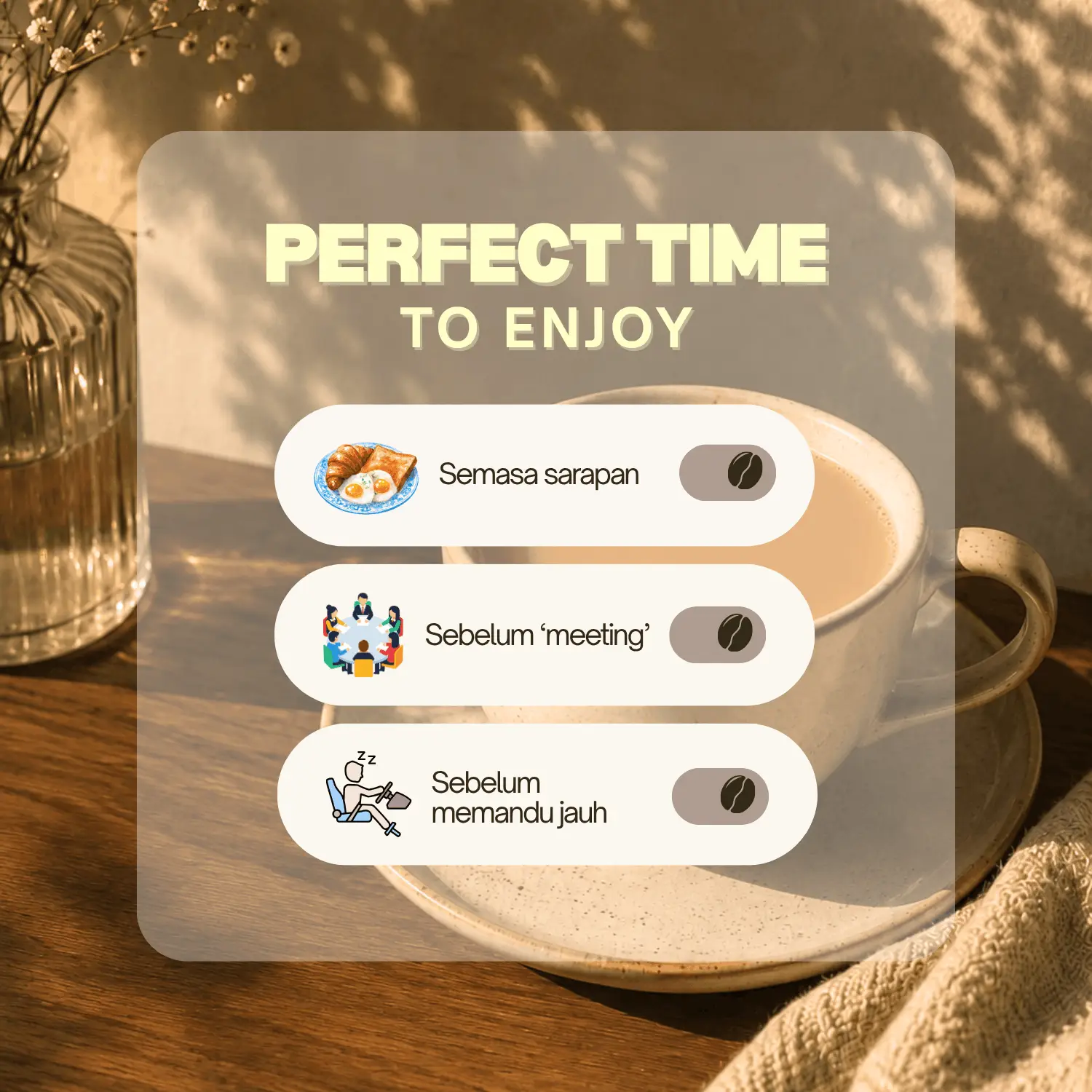 Sedu Arrow Coffee — Perfect Time to Enjoy